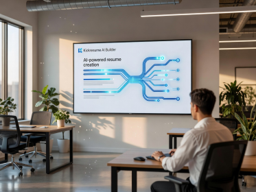 Kickresume AI Builder Banner Showcase